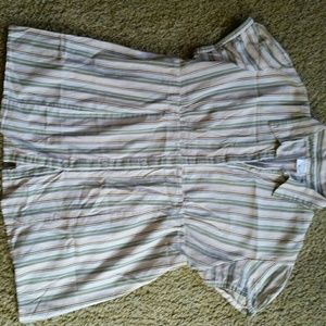 Motherhood Maternity Striped Button-Down